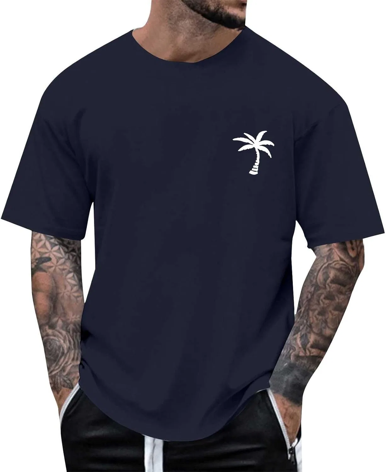 Футболка мужская хлопковая оверсайз Navy