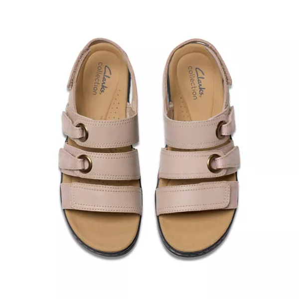 Женские босоножки на танкетке Merliah2 Clarks, цвет sand leather — фото 4