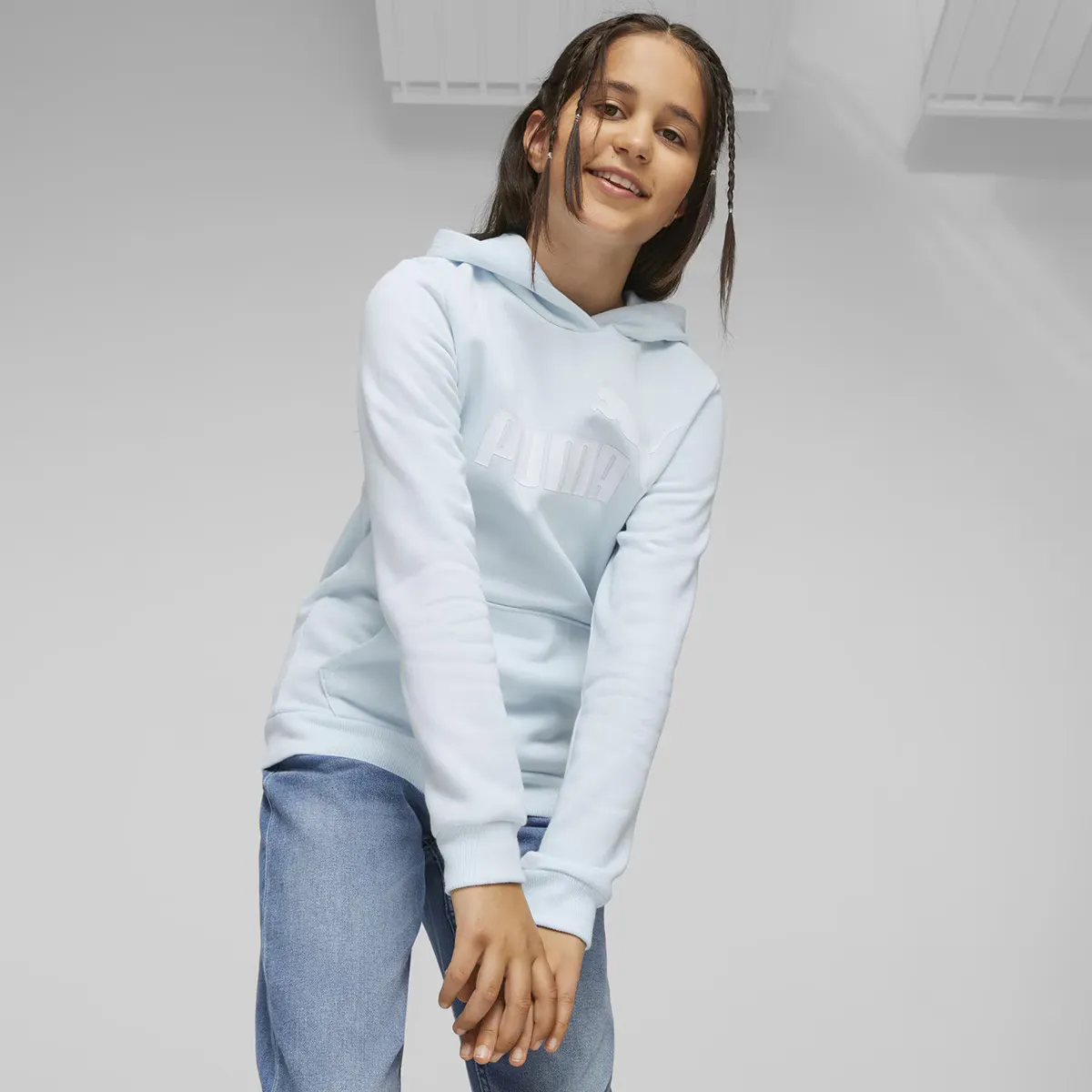 

Детская толстовка ESS Logo Puma, синий