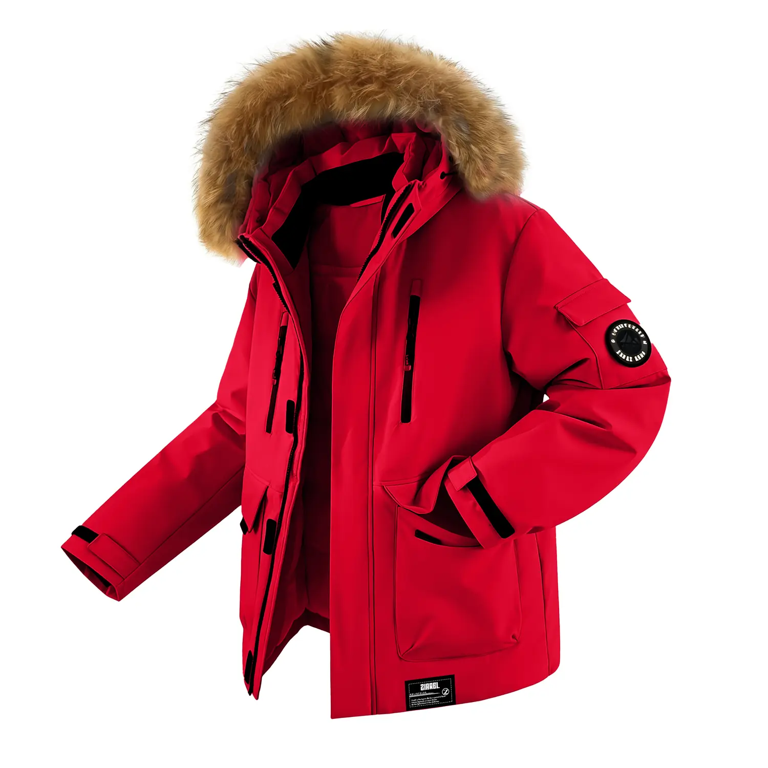 

Пуховик Unisex Thickened ZIAREL, красный (cold-resistant thermal)