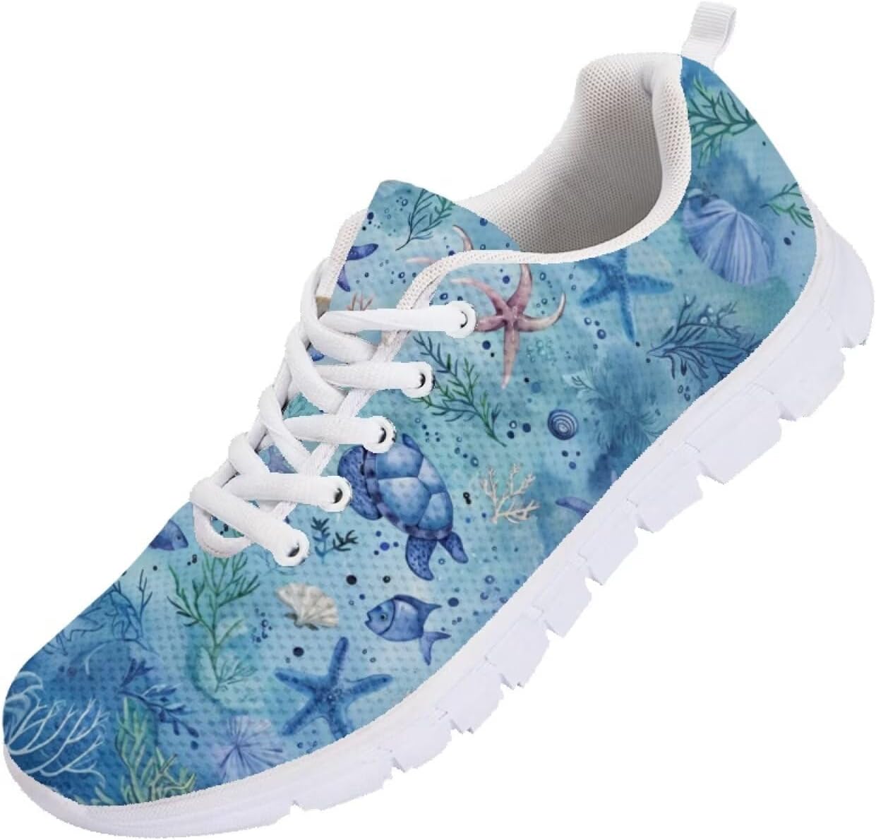 

Мужские кроссовки Funnydude Cool Print для бега и тренировок, спортивные сникерсы, легкие, дышащие, с сеткой, Starfish