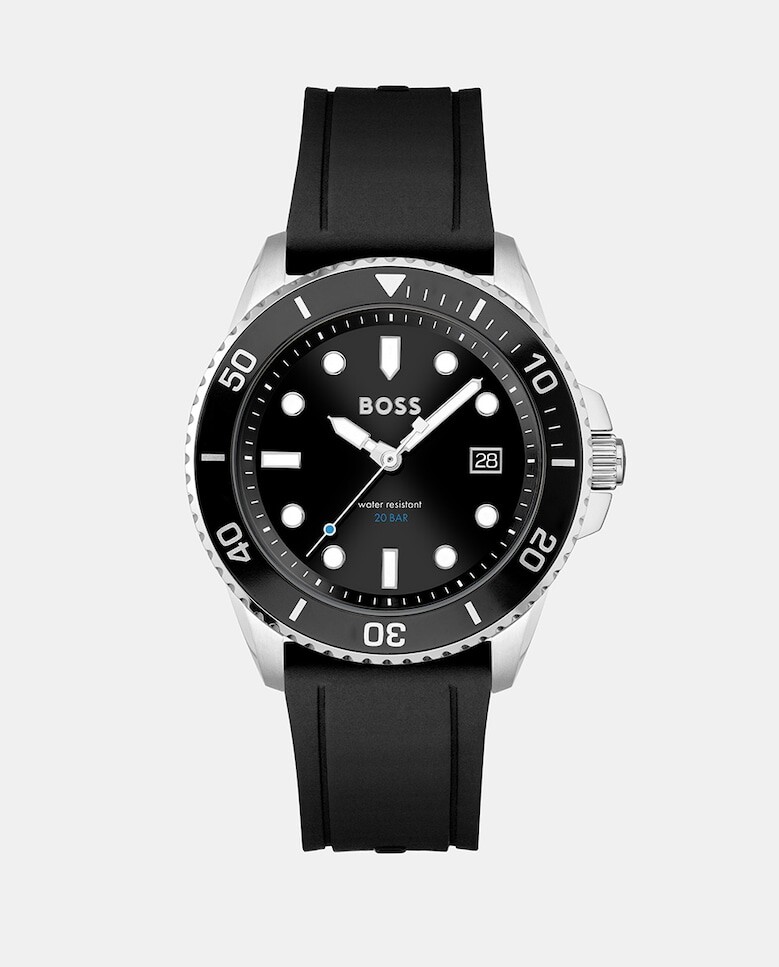 

Ace 1513913 черные силиконовые мужские часы Boss, черный