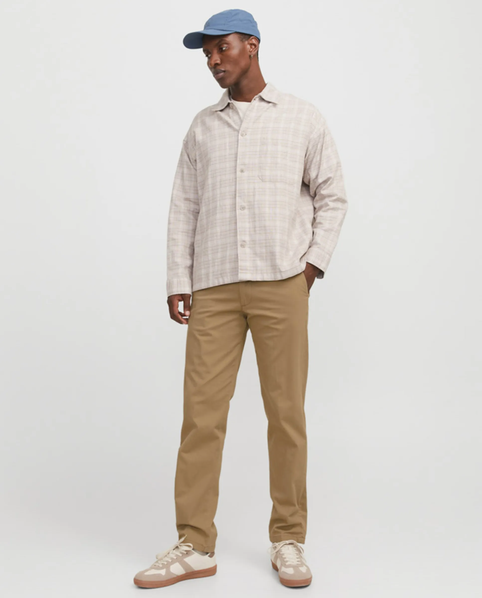 

Мужские брюки чинос однотонные Jack & Jones, светло-коричневый