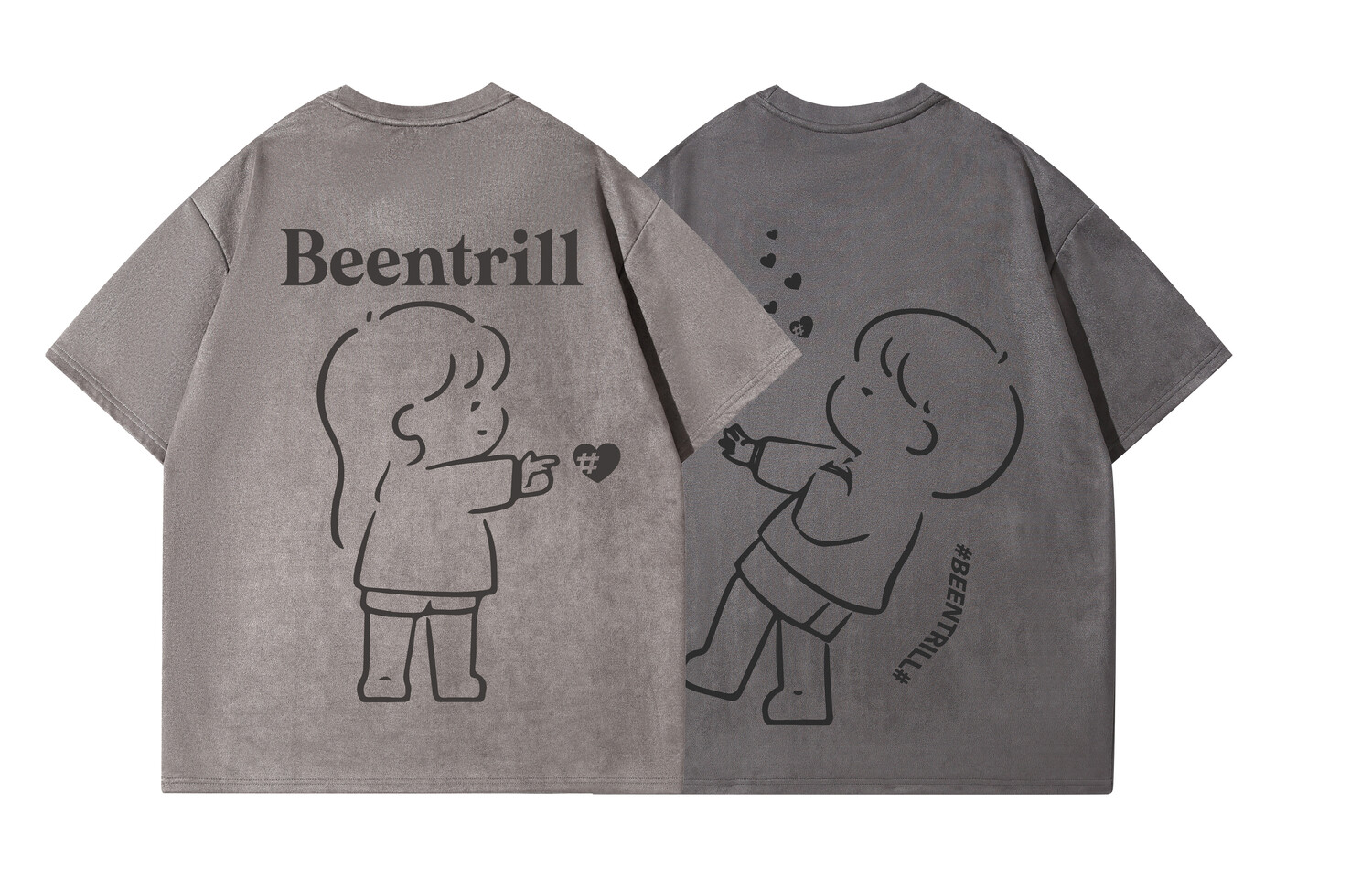 

Футболка унисекс Beentrill, Абрикос + темно-синий