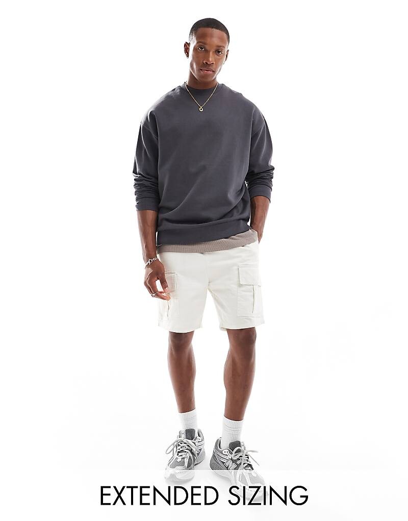 

ASOS DESIGN – Essential – толстовка оверсайз графитового цвета