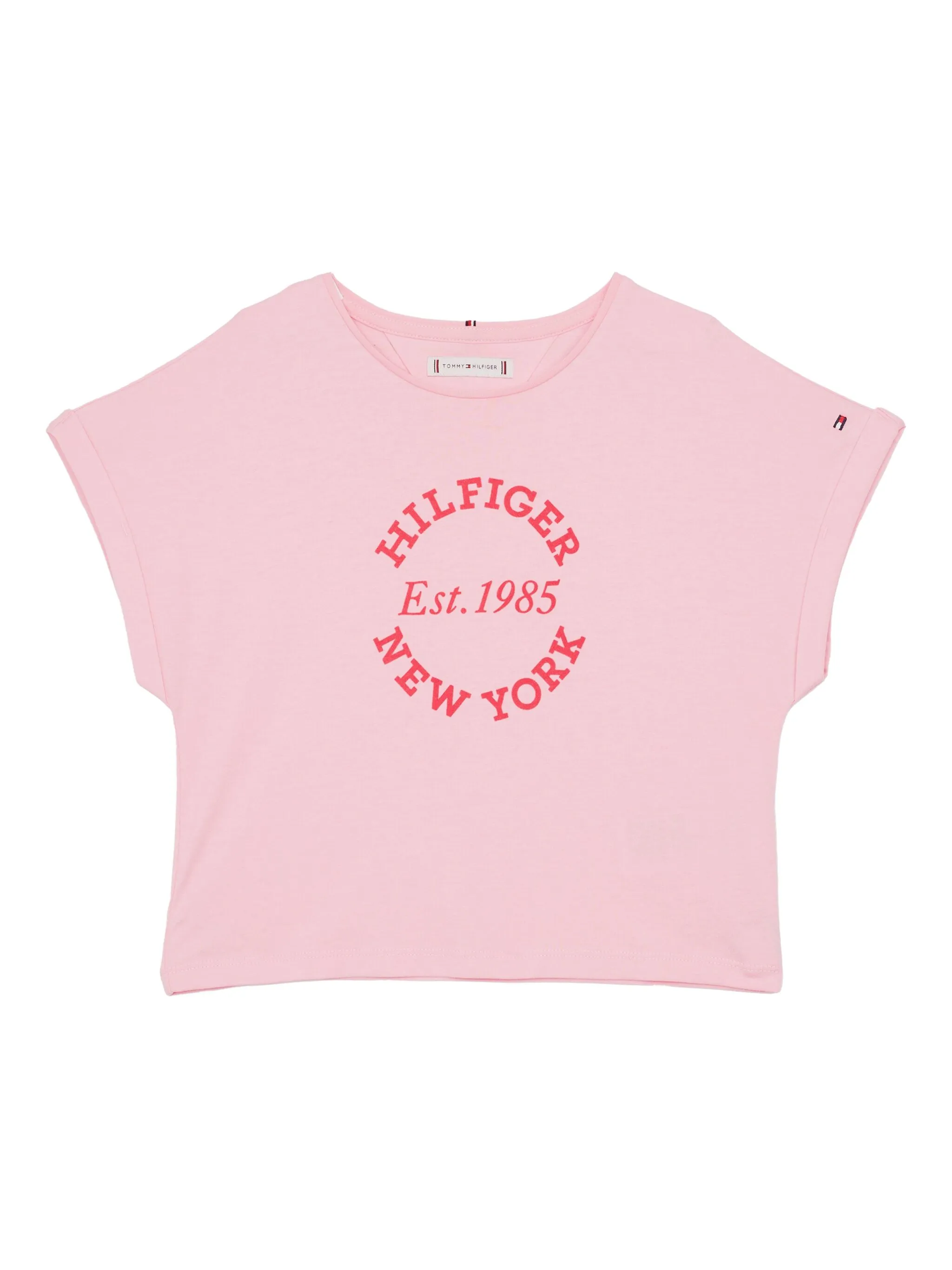 

Футболка с логотипом Tommy Hilfiger Junior, розовый