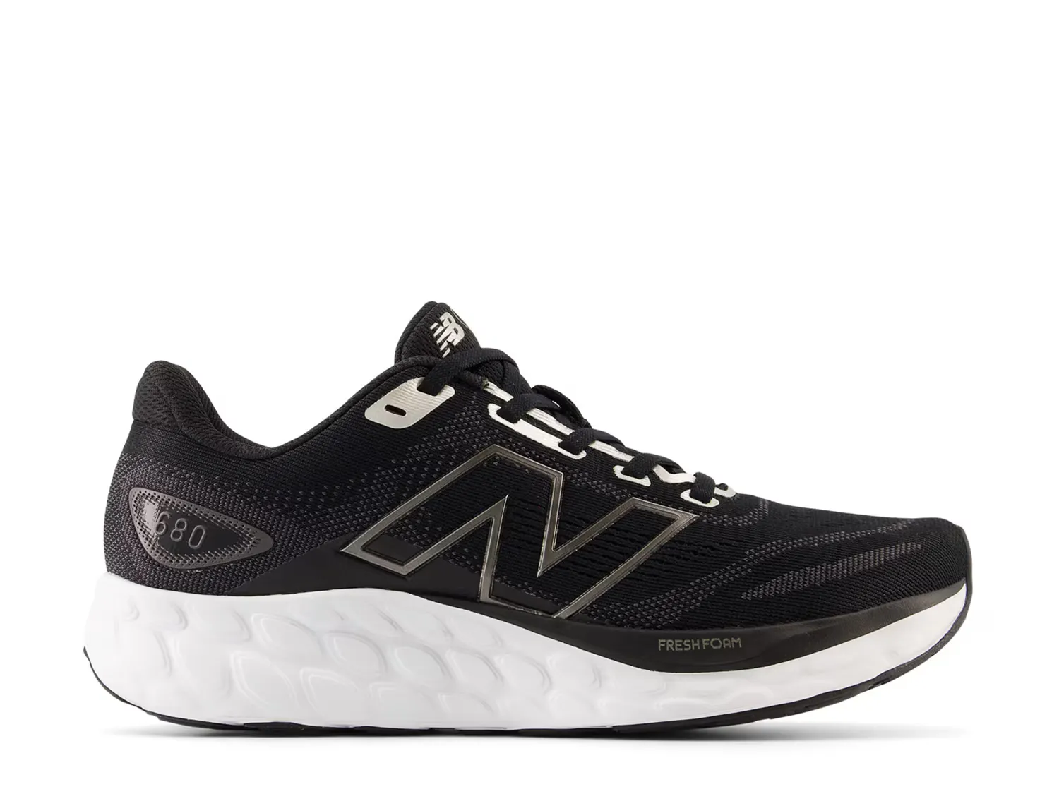 Кроссовки Fresh Foam 680 v8 Running Shoe New Balance, черно-белый — фото 3