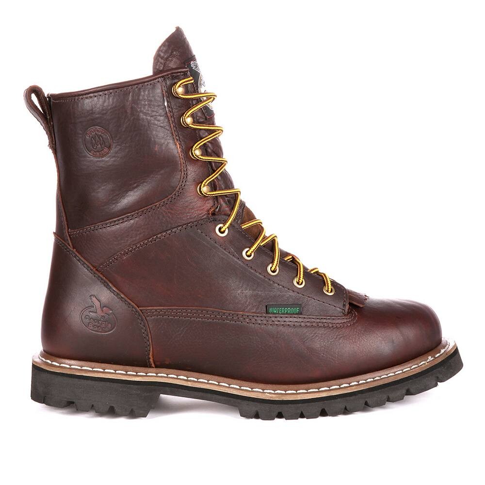 Мужские водонепроницаемые рабочие ботинки Georgia Boots Loggers 8, цвет Chocolate — фото 2