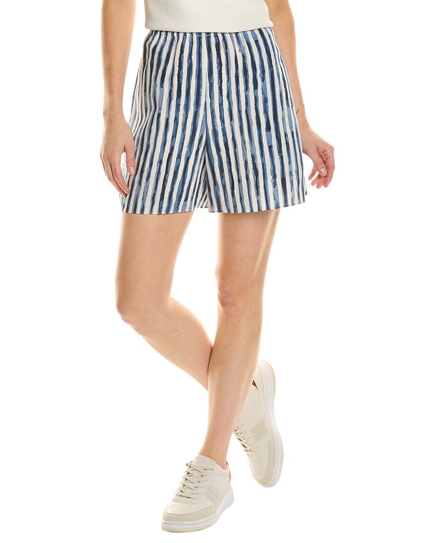 

Шорты-накидки Vince Painterly Stripe, синий