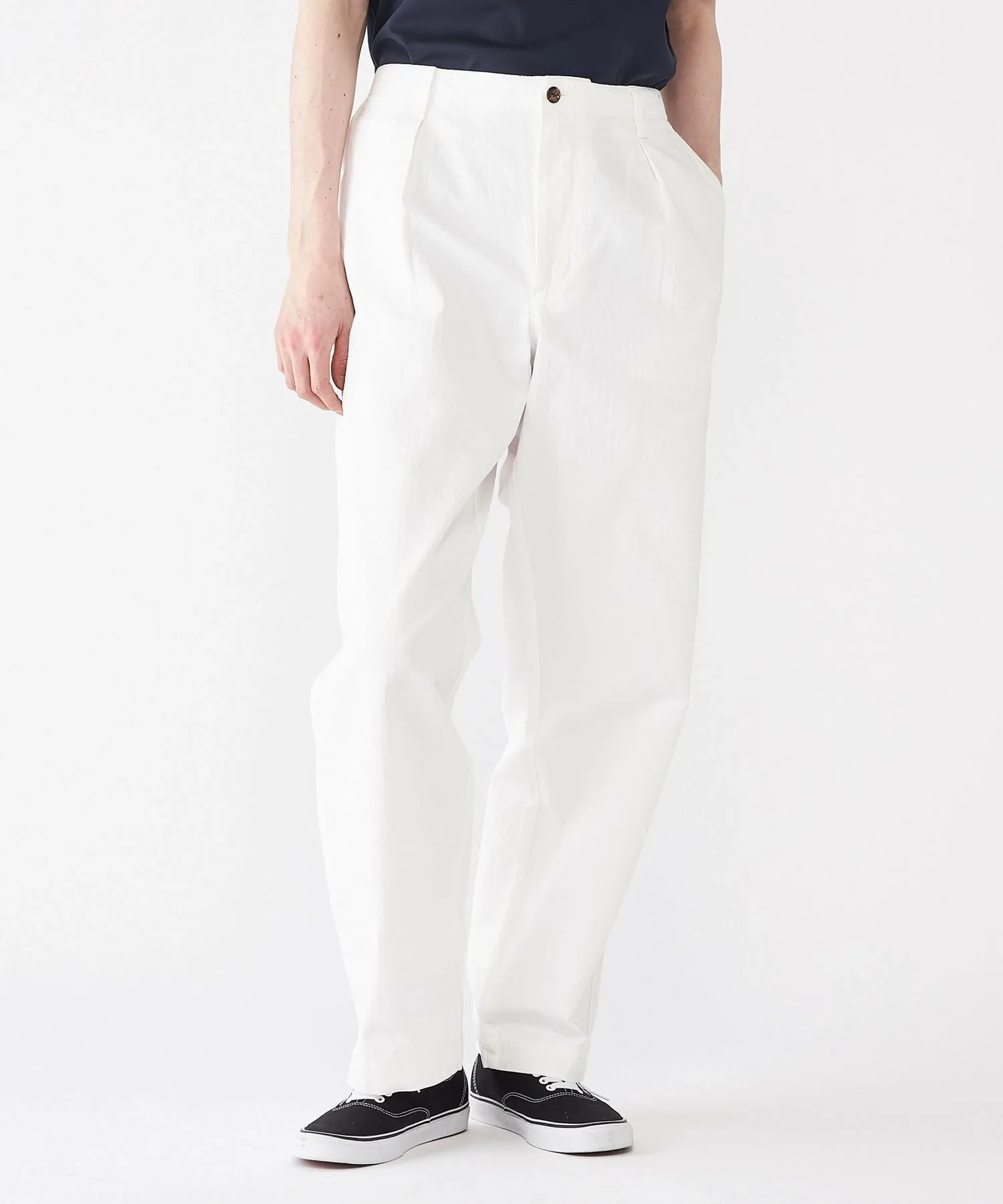 Брюки чинос в елочку TOMMY HILFIGER, White YCF