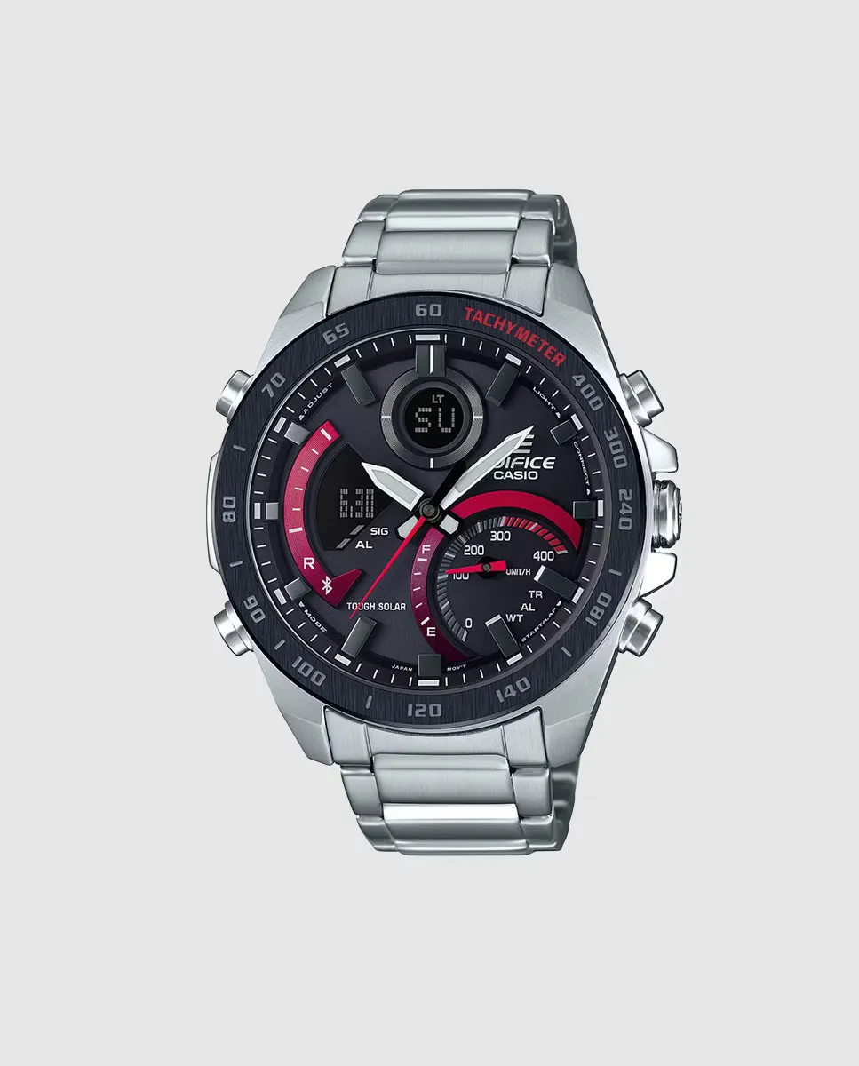 

Мужские часы Casio Edifice ECB-900DB-1AER с Bluetooth и солнечной сталью, серебряный