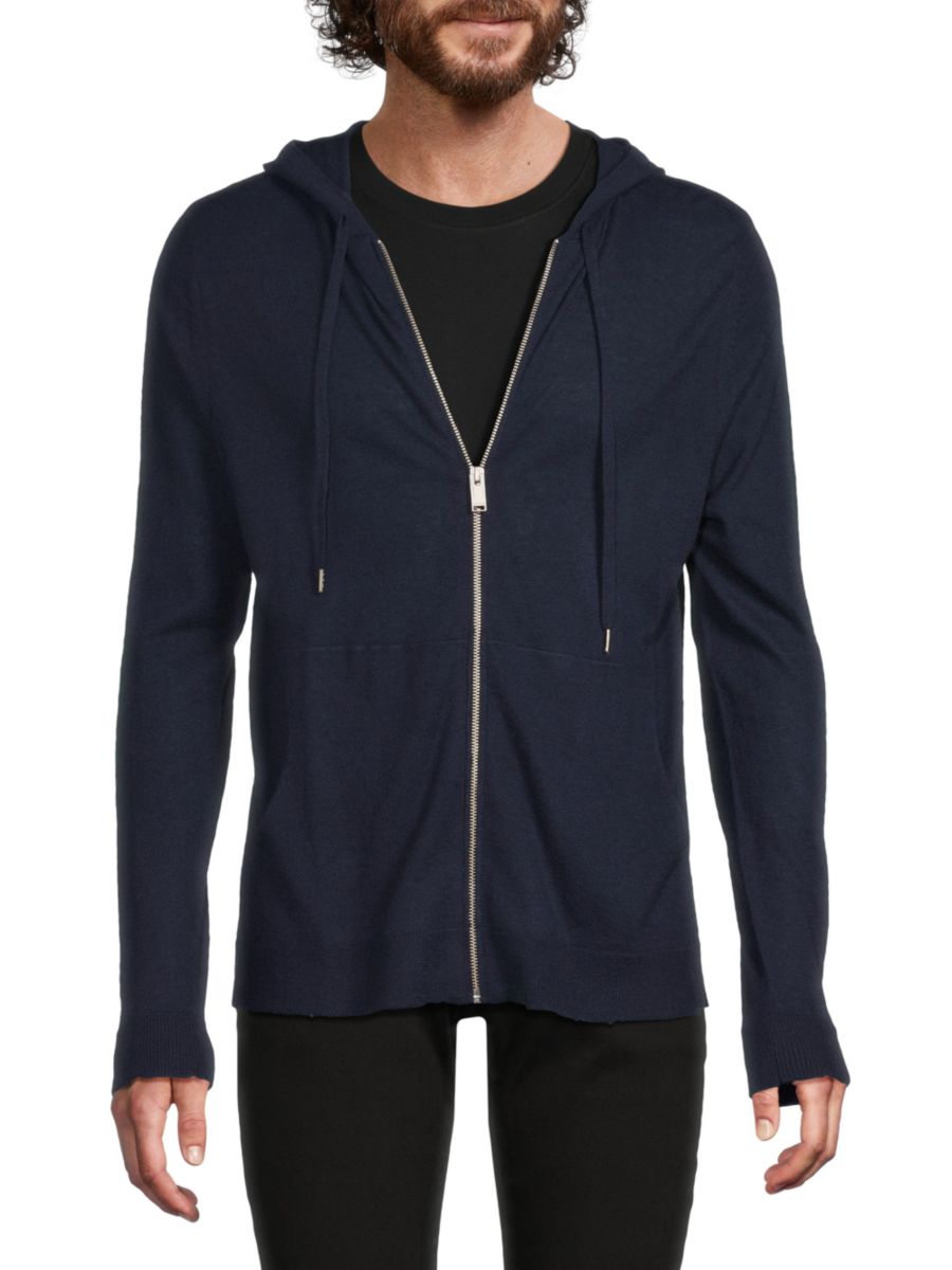 

Кашемировый кардиган с капюшоном Clasp Spi Cash Zadig & Voltaire, цвет Marine