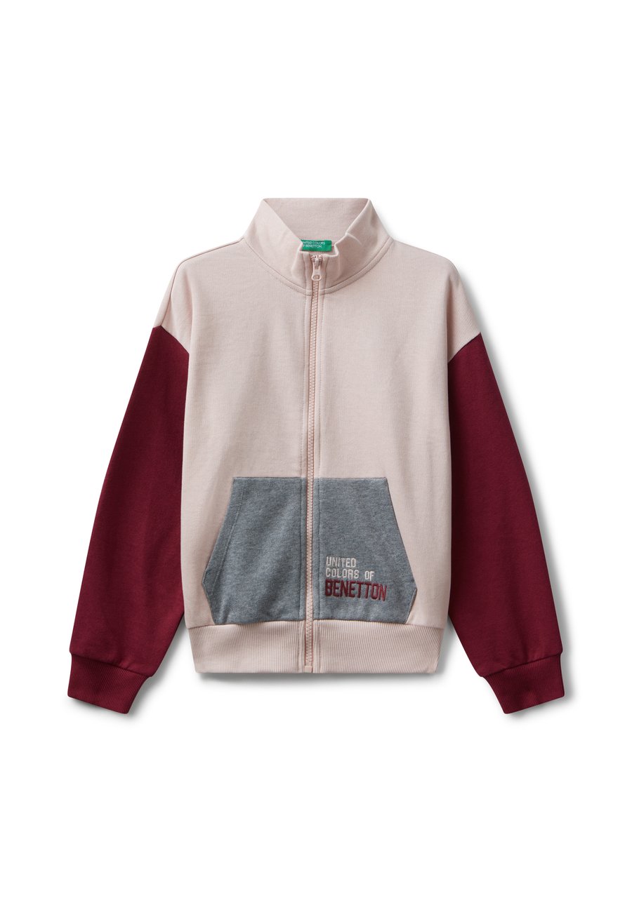 

Толстовка United Colors of Benetton Zip-up sweatshirt, Pink