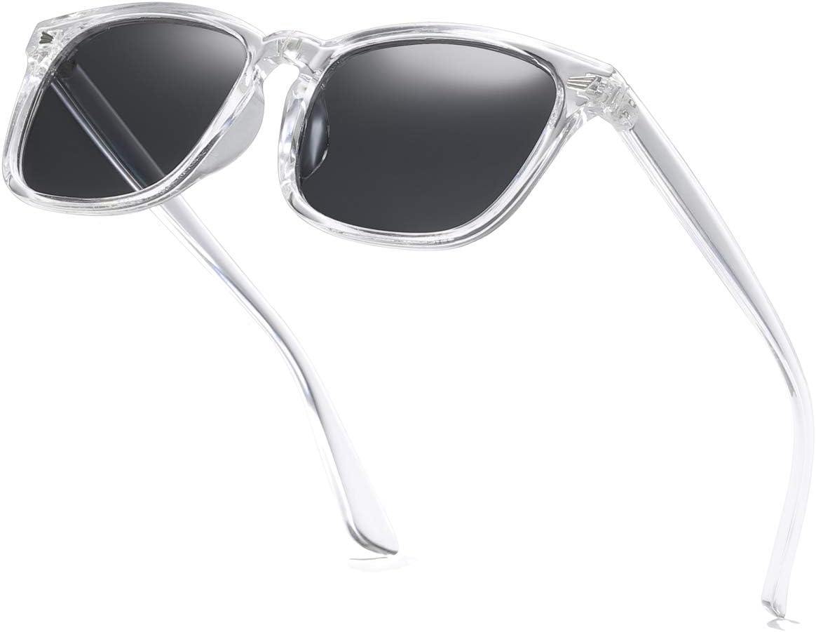 

Квадратные поляризованные солнцезащитные очки для женщин и мужчин. Классические, модные, стильные солнцезащитные очки со 100% защитой от УФ-излучения (UV 400) aisswzber, Transparent