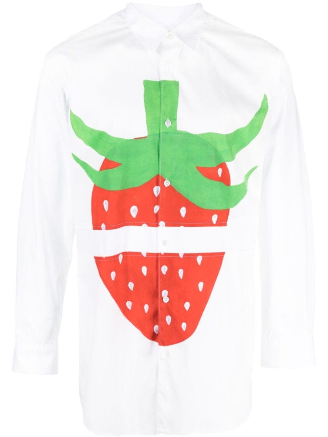 

Comme Des Garçons Shirt рубашка с графичным принтом, белый