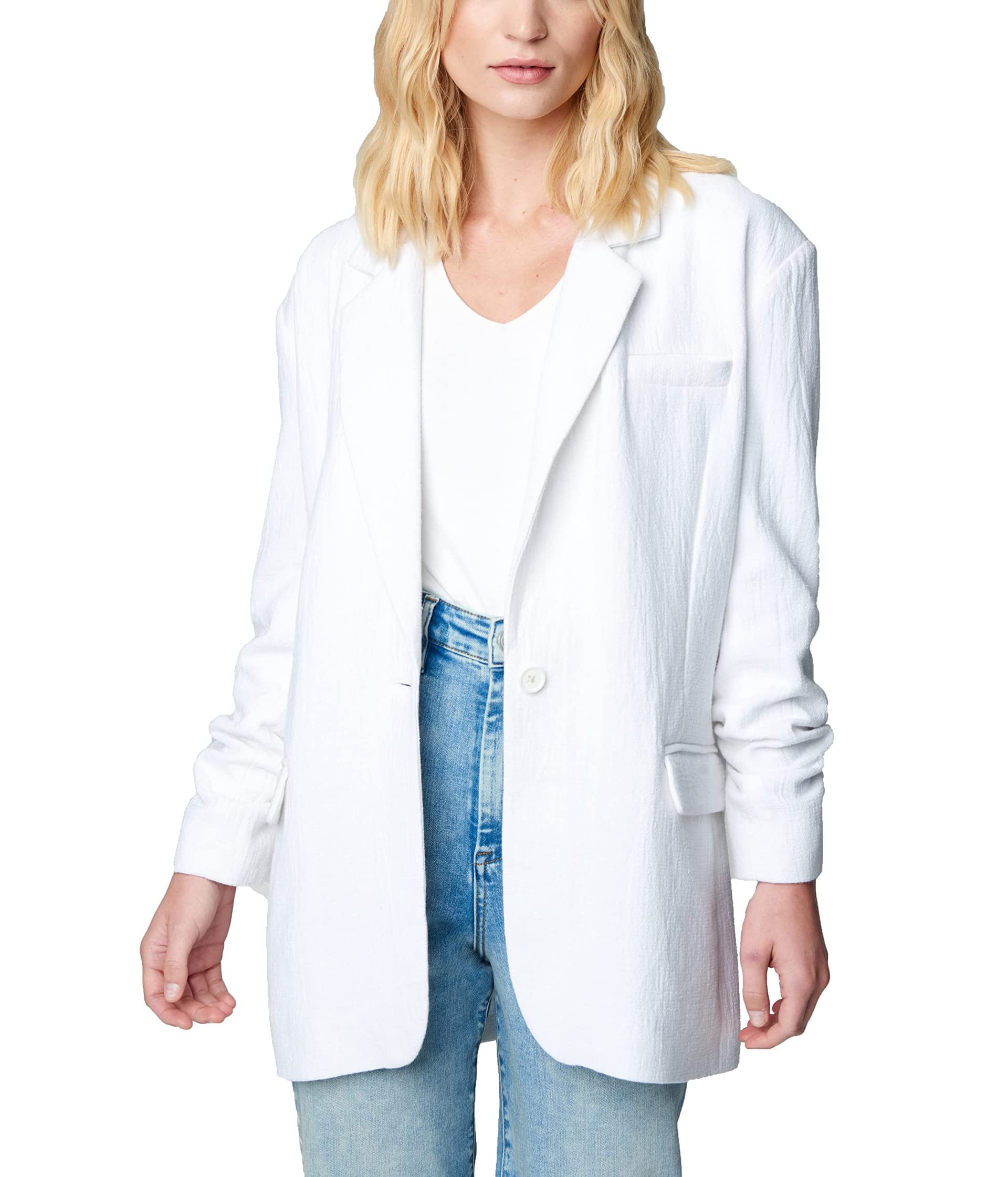 

Блейзер Blank NYC White Oversized Single Button Blazer In So Ice, So Ice