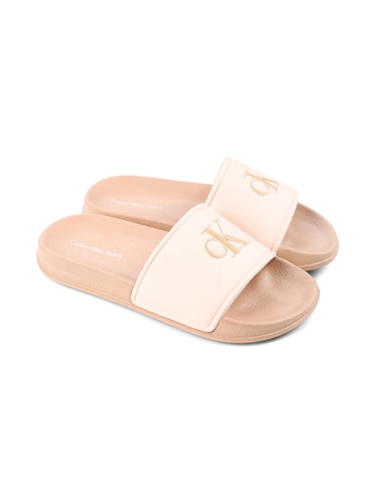 

Слайды с тиснением логотипа Calvin Klein Kids, розовый