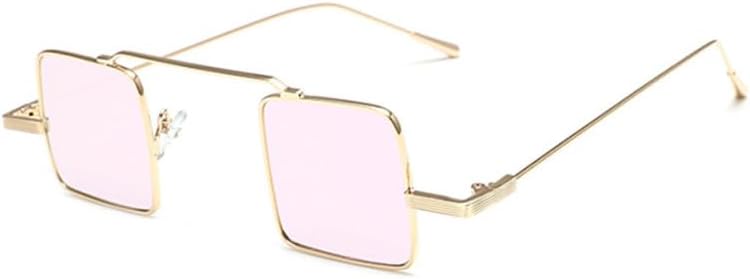 

Стильные маленькие металлические солнцезащитные очки в стиле стимпанк для мужчин и женщин, винтажные солнцезащитные очки, уличная мода, защита от ультрафиолета UV400 TYUVIVO, Gold Pinkmirror