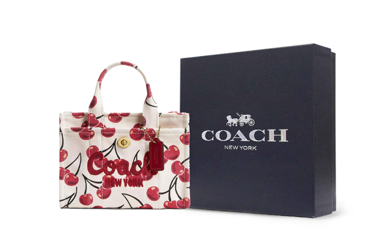 

COACH Кроссбоди сумка через плечо малого размера женская бело-красная
