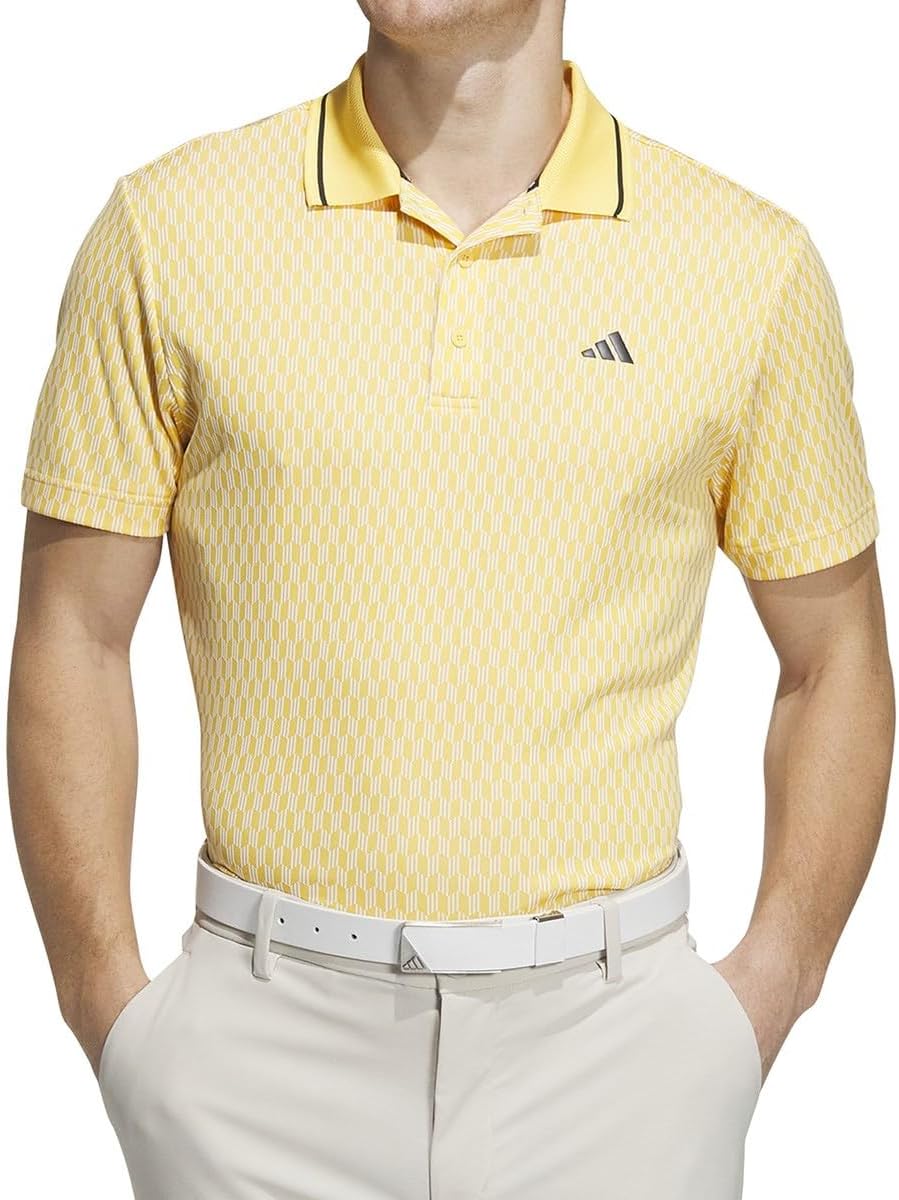 

Поло Adidas Golf ULT365 с сетчатой спинкой и графическим рисунком