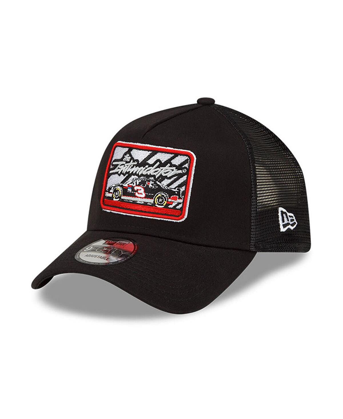 

Мужская черная регулируемая кепка Dale Earnhardt Legends Intimidator 9FORTY A-Frame Trucker Snapback New Era