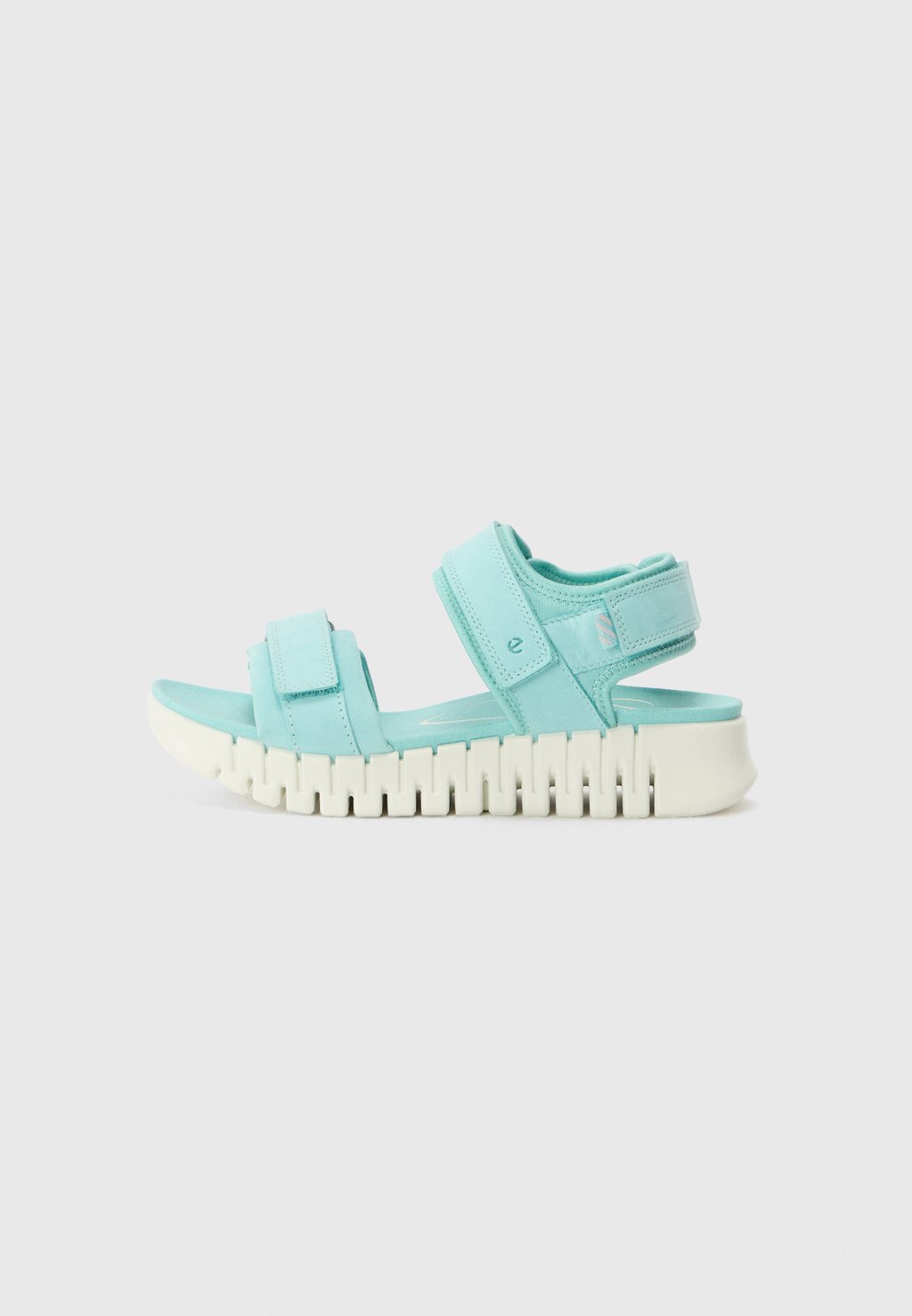 Босоножки на танкетке GRUUV - Ankle cuff sandals ECCO, светло-голубой