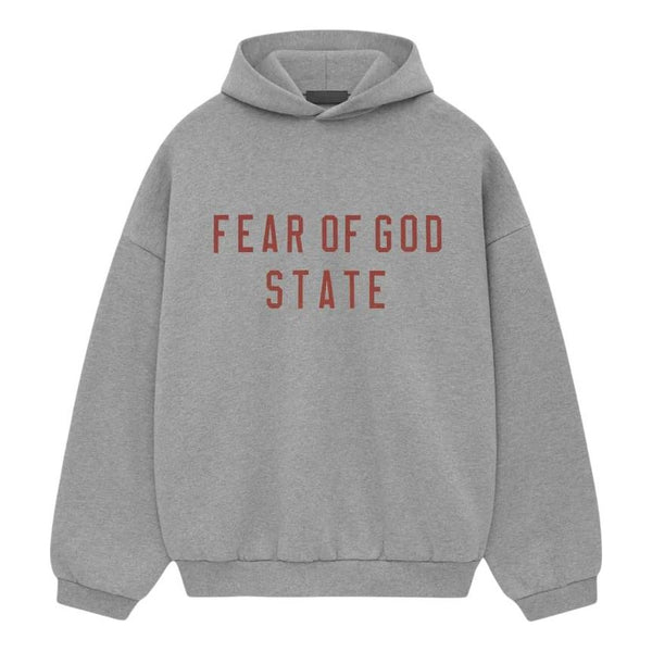 

Толстовка ss25 fleece hoodie Fear Of God Essentials, серый