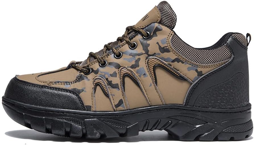 

Мужские походные кроссовки Легкие ботинки Для улицы Комфортные повседневные прогулочные туфли Прочная подошва Дышащие кроссовки для тропы Для ежедневного ношения и приключений Qacksv, хаки