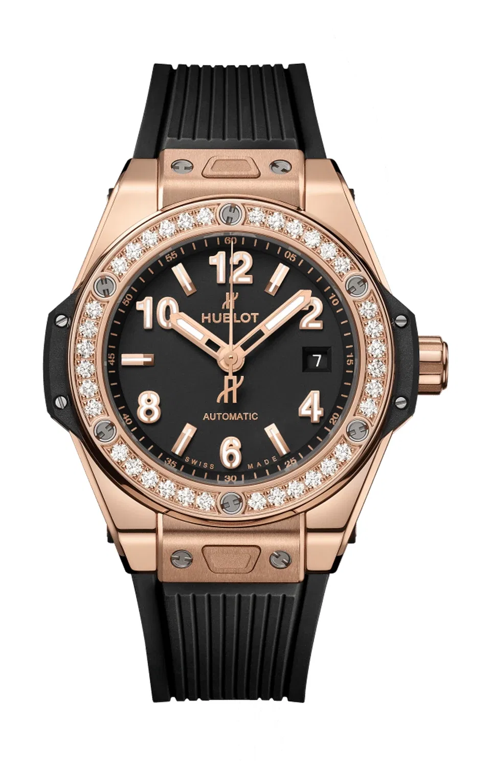 Биг Бэнг Уан Клик Кинг Голд Даймондс - 485.OX.1180.RX.1204 HUBLOT, золотой