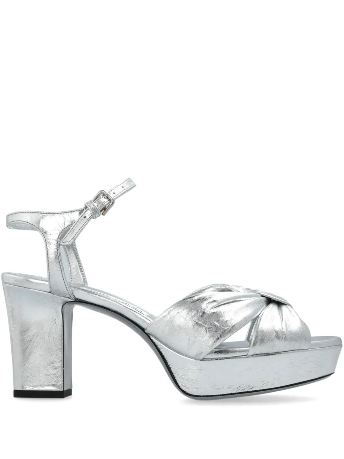 Сандалии Jimmy Choo Heloise 80 мм, серебристый