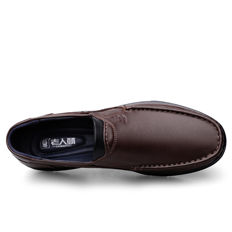 Туфли мужские Men"s Casual Men Low-Top Laorentou, темно-коричневый — фото 3