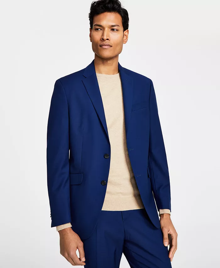 

Мужской пиджак Techni-Cole Slim-Fit из костюмного комплекта Kenneth Cole Reaction, синий