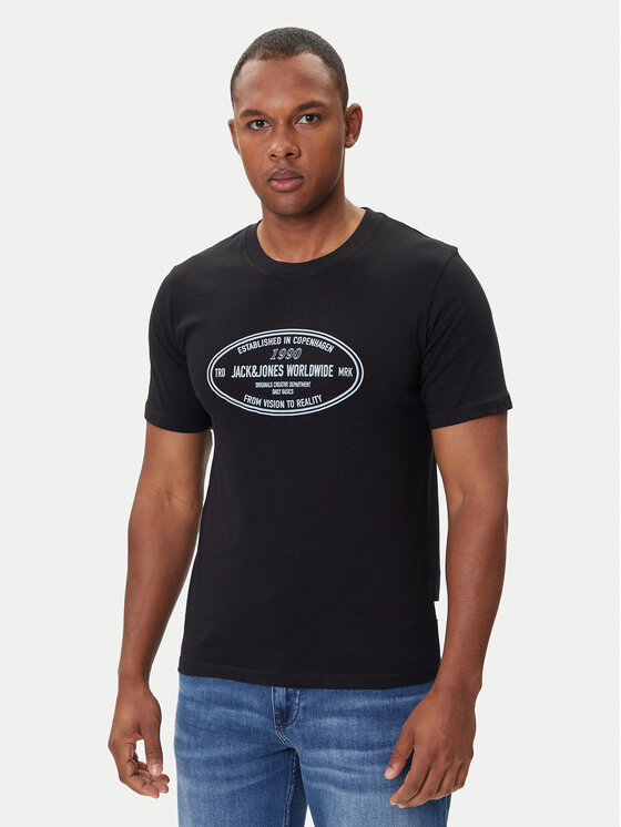 

Футболка relaxed fit York 12283800 Jack&Jones, чёрный