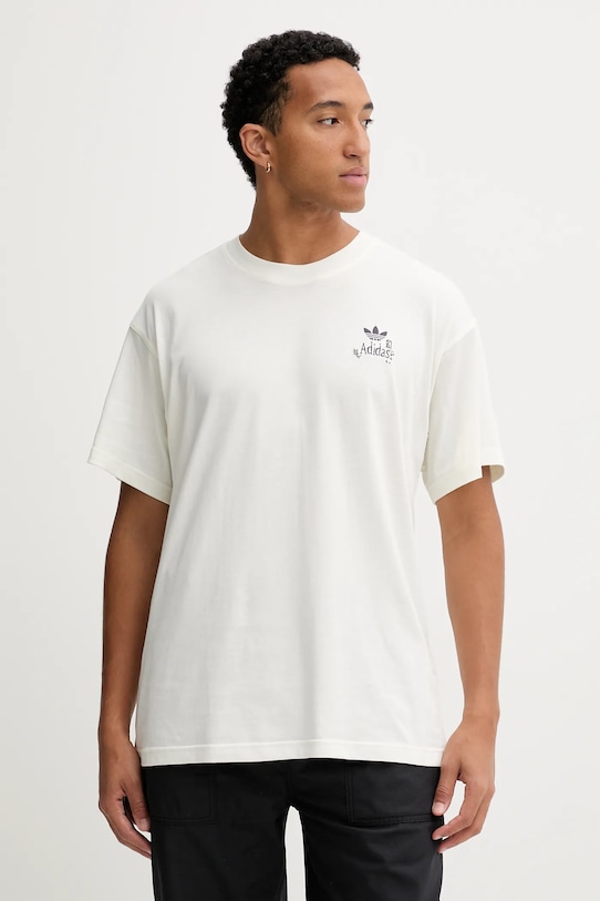 

Футболка Supper Club Tee из хлопка Adidas Originals, бежевый