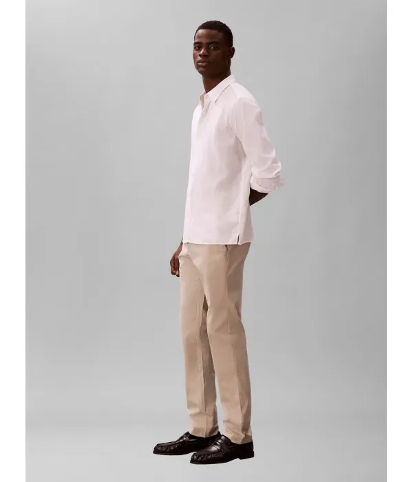 Брюки чинос slim fit Calvin Klein, бежевый — фото 3