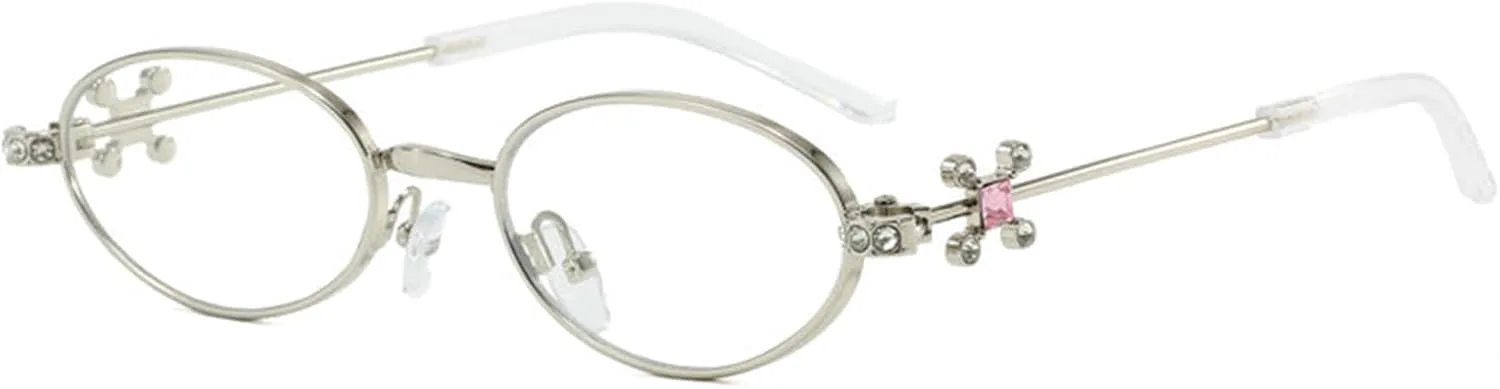 

Солнцезащитные очки Willochra в маленькой оправе овальной формы для женщин, с кристаллами, модные бриллиантовые очки 2025 года, ретро-очки с блестками, C8