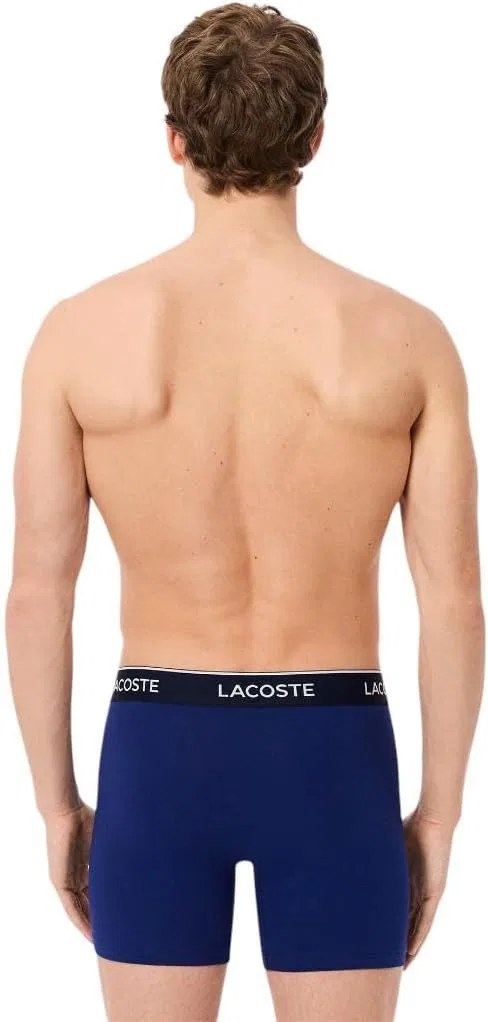 Боксеры с принтом Lacoste, темно-синий/красный — фото 3