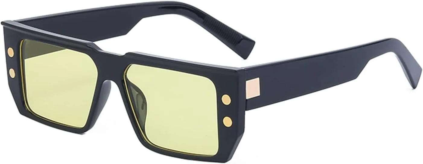 

Модные солнцезащитные очки в квадратной оправе для мужчин и женщин, идеально подходят для отдыха на природе и пляже (Цвет: B, Размер: 1) MTZJH, One Color