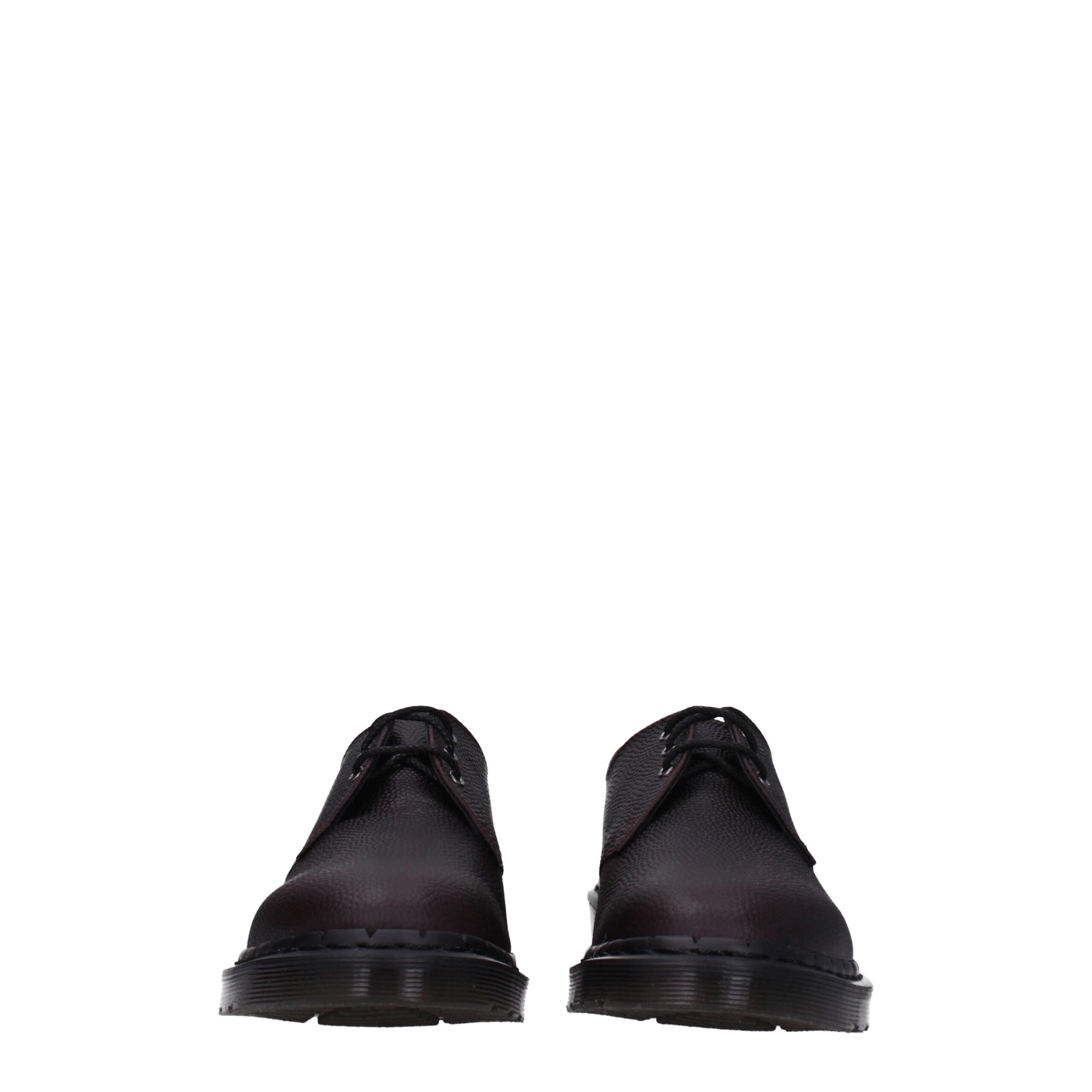 Фиолетовые кожаные оксфорды и дерби Dr. Martens, фиолетовый — фото 3