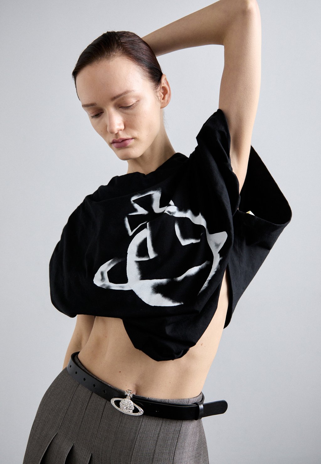 

Пояс SMALL RELIEF BELT Vivienne Westwood, черный