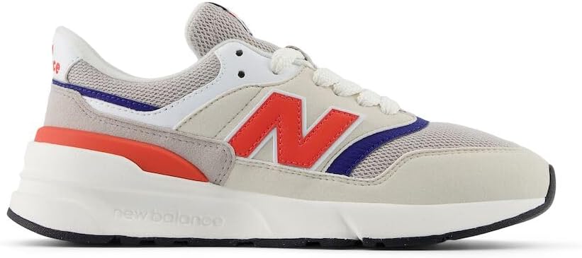 Детские кроссовки New Balance 997r V1 на шнуровке, Linen/Moonrock/Inkwell — фото 3