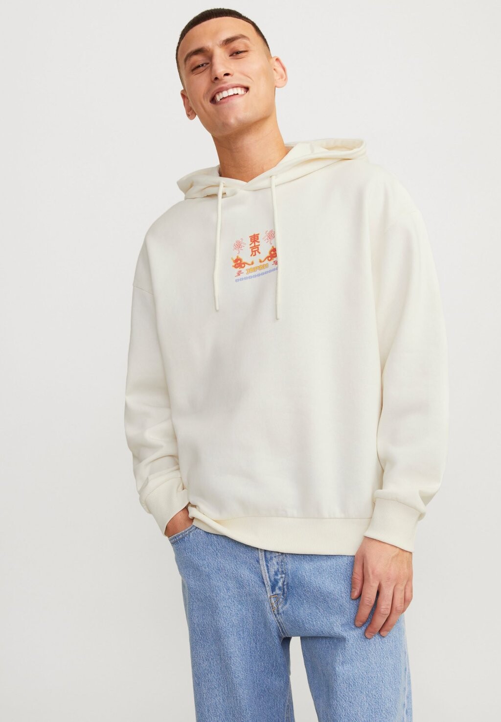 

Толстовка JORTOKYO SWEAT HOOD UNISEX Jack & Jones, крем
