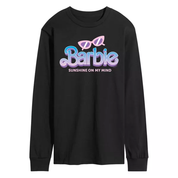 

Мужская футболка с длинным рукавом "Солнечное настроение" Barbie, черный