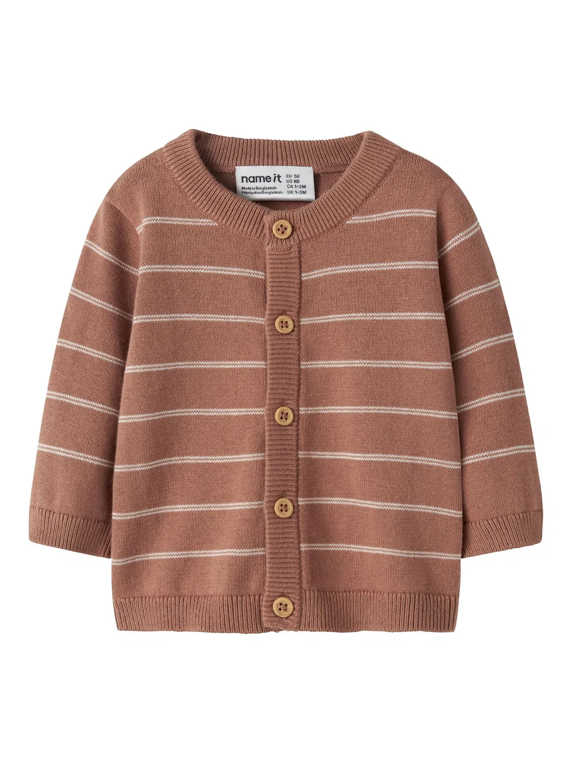 Кардиган из хлопка Name it, mocha mousse