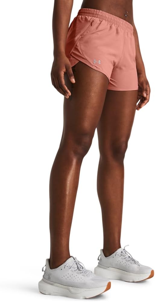 

Женские шорты Under Armour Fly by, (696) Canyon Pink/Canyon Pink/Reflective