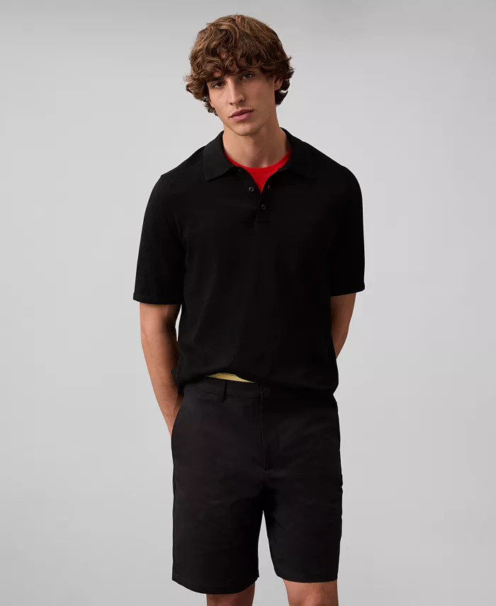 

Мужская поло с коротким рукавом Tech Knit Calvin Klein, черный