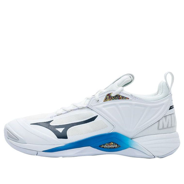 

Кроссовки wave momentum 2 'white blue' Mizuno, белый