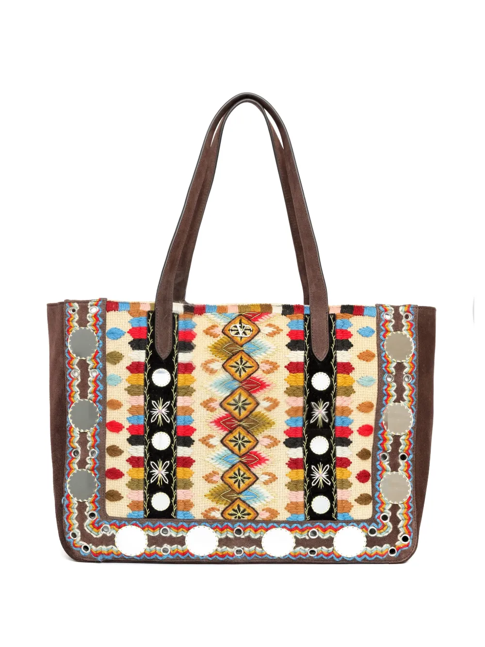 

Сумка-тоут Nellcôte с вышивкой VALENTINO GARAVANI, коричневый