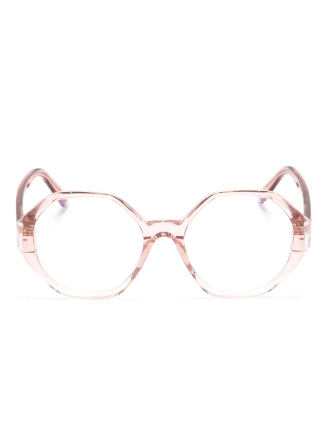 

TOM FORD Eyewear очки TF5967B в геометричной оправе, розовый