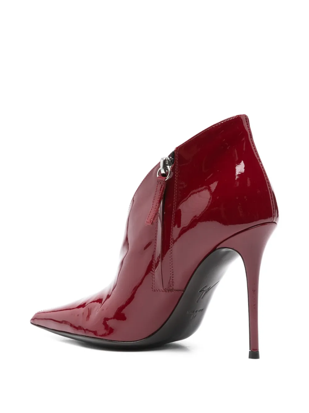 Ботильоны Cluedo 105 с заостренным носком Giuseppe Zanotti, красный — фото 3